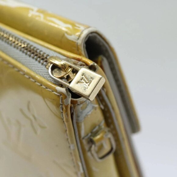 LOUIS VUITTON Monogram Vernis Motto Accessory Pouch Gris M91030 LV Auth 86327 - Picture 9 of 15